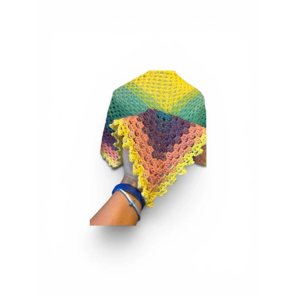 Handmade crochet shawl